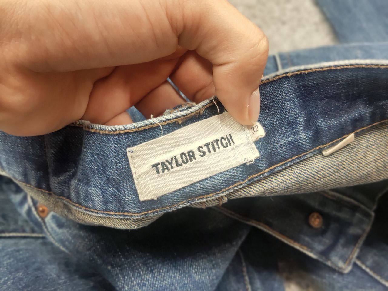 Taylor Stitch Vintage Taylor Stitch Japanese selvedge Faded Denim Jeans Size US 32 / EU 48 - 19 Thumbnail
