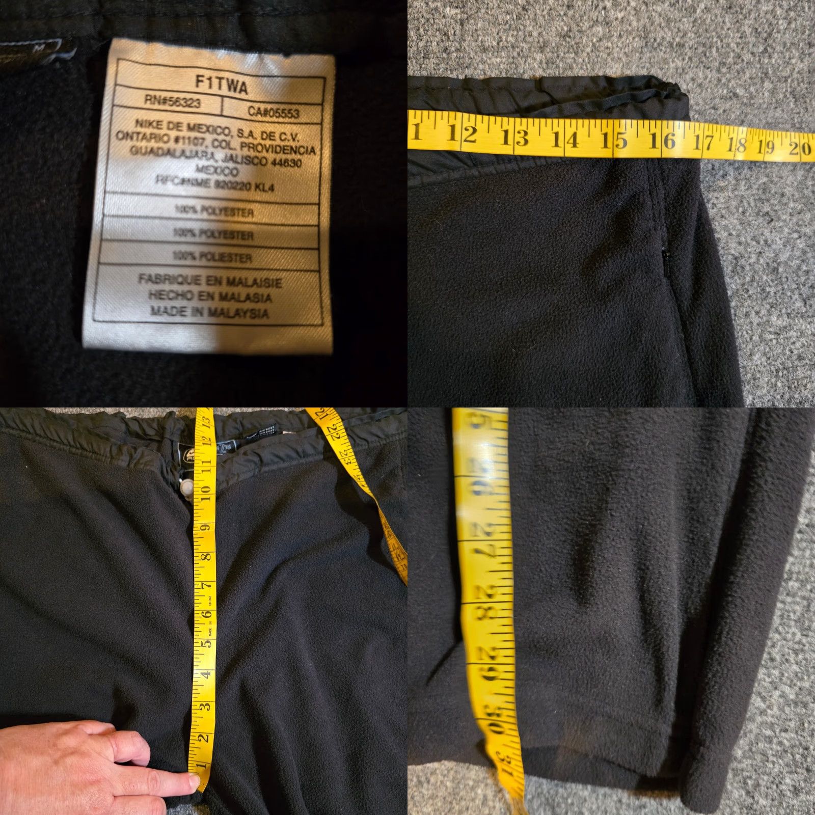 Nike Nike ACG Pants Women Medium Black Fleece Sherpa Thermal Layer Ski Outdoor Winter (Tapered) Size 32" / US 10 / IT 46 - 8 Thumbnail