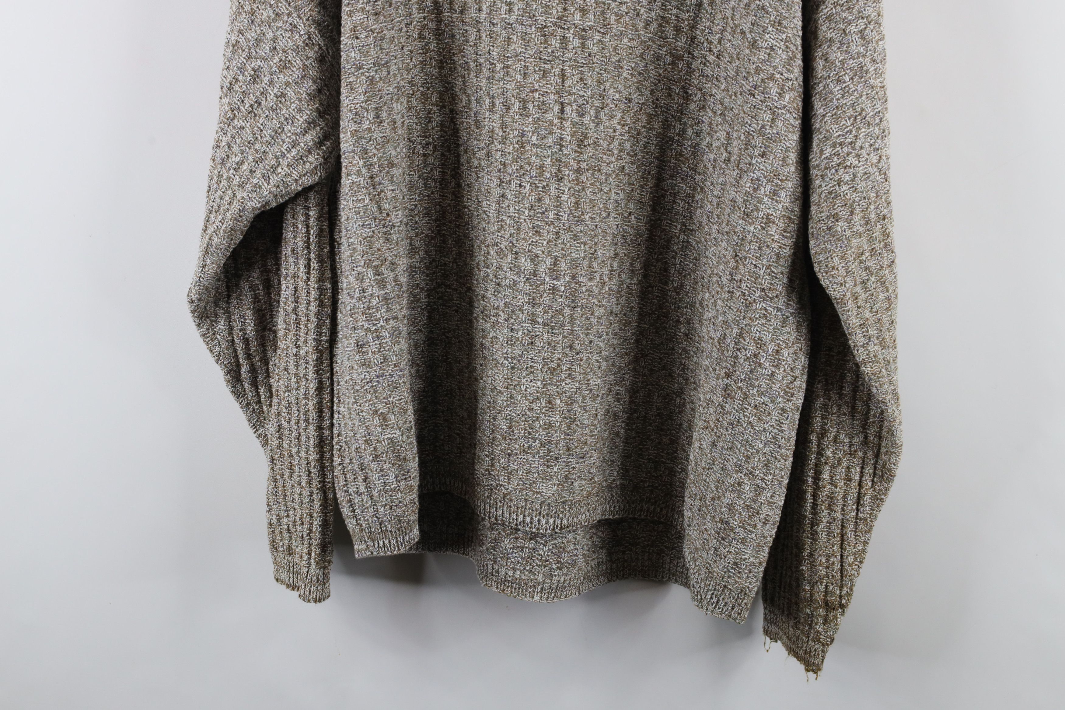 Vintage Vintage 90s Streetwear Hand Framed Knit Henley Sweater USA Size US XL / EU 56 / 4 - 12 Thumbnail