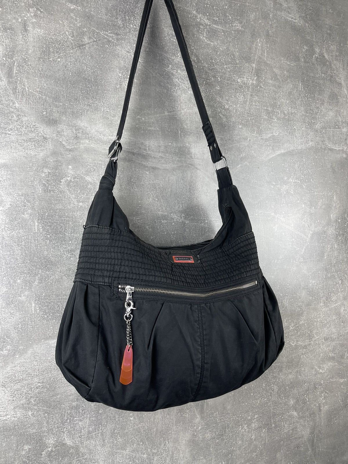 Diesel Diesel Vintage Cotton Top Zip Harajuku Shoulder Bag 2000s Size ONE SIZE - 3 Thumbnail