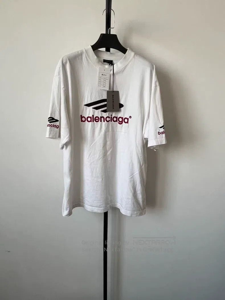 Balenciaga Balenciaga Logo embroidered round neck short-sleeve T-shir Size US XS / EU 42 / 0 - 1 Thumbnail