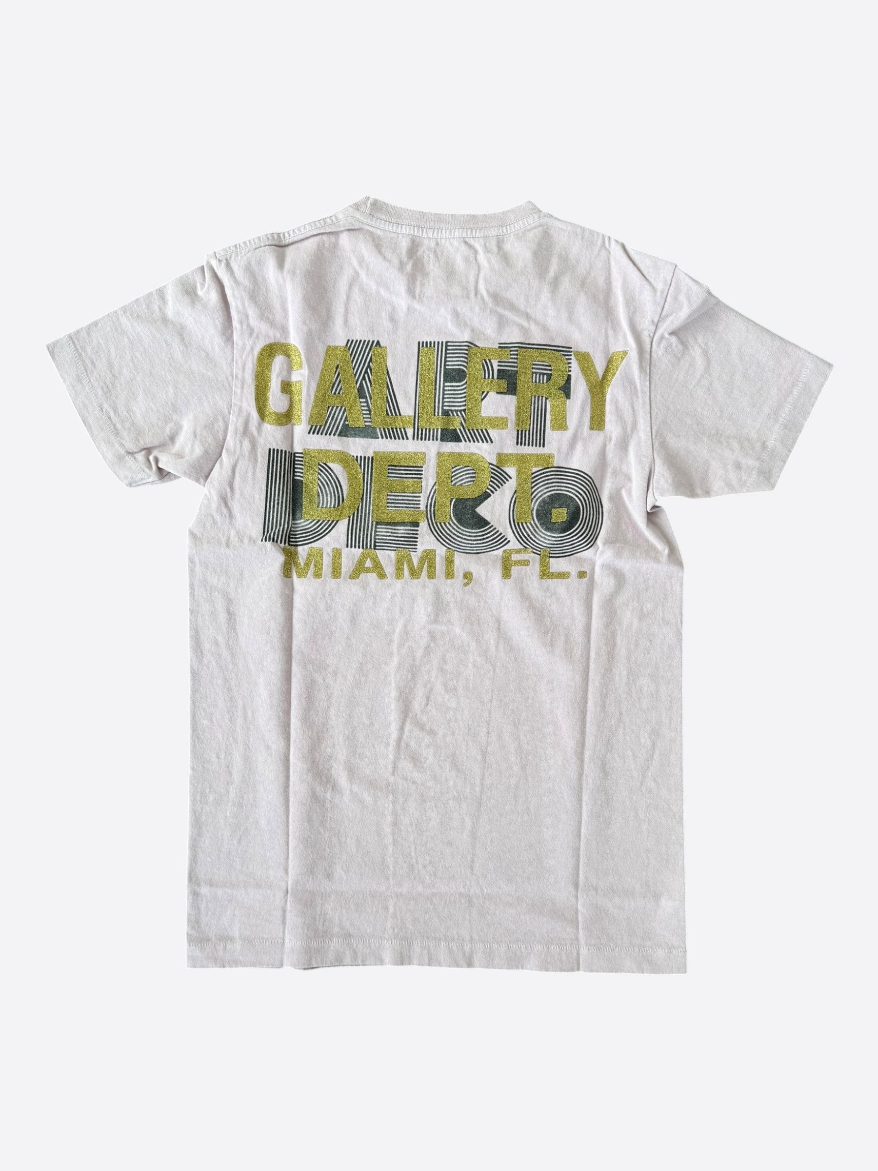 Gallery Dept. Gallery Dept Lavender & Black Art Deco Glitter Logo T-Shirt Size US M / EU 48-50 / 2 - 2 Thumbnail