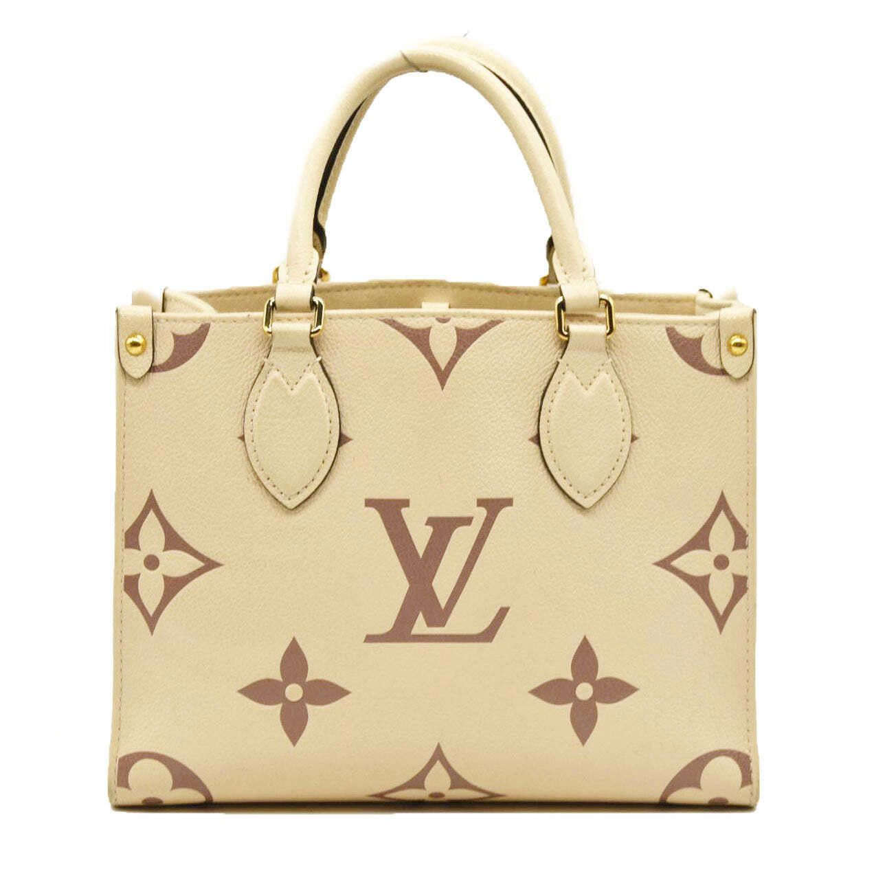 Louis Vuitton Louis Vuitton Empreinte Monogram Giant Onthego PM Creme Size ONE SIZE - 3 Thumbnail