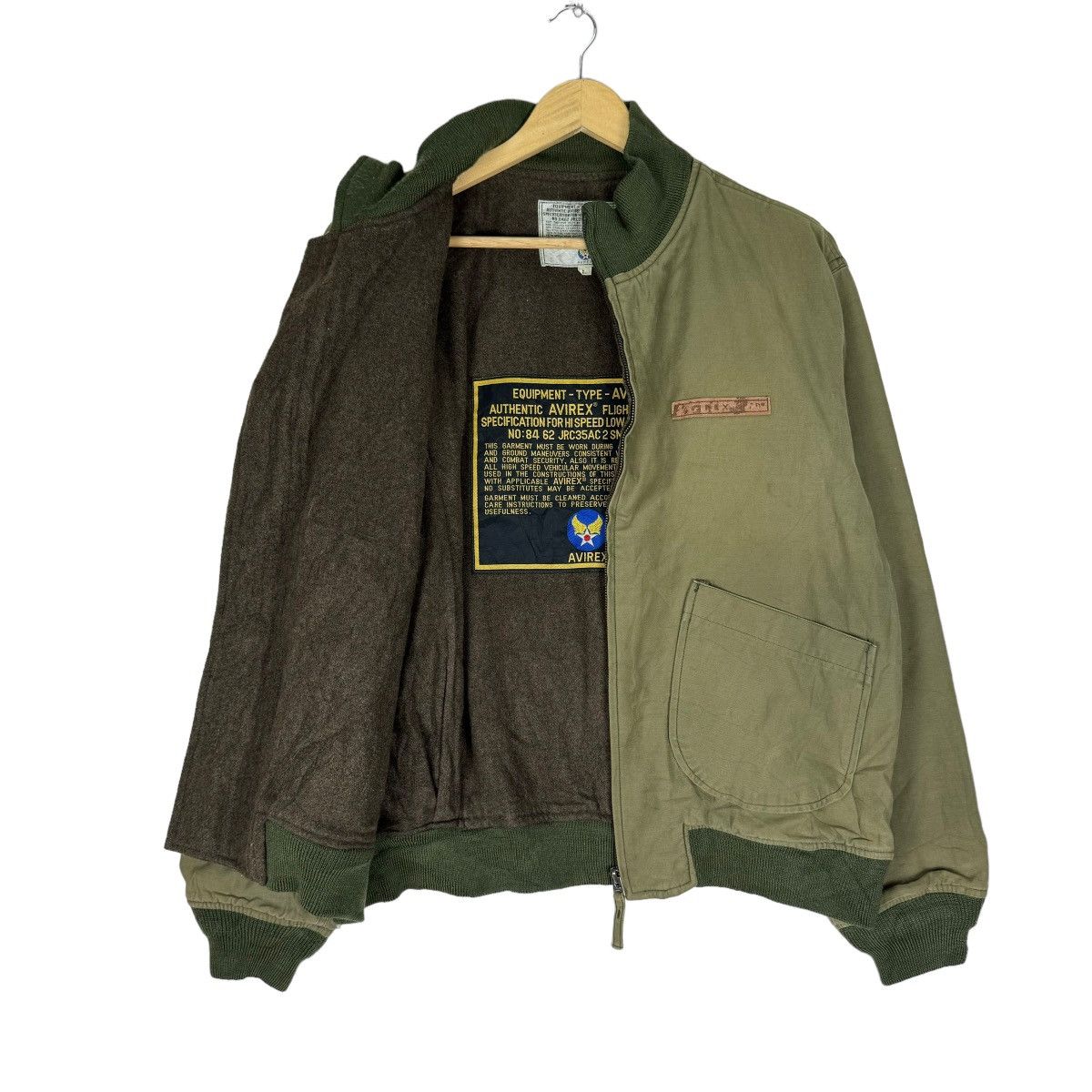 Avirex × Vintage ☀️AVIREX USN DECK ZIPPER JACKET Size US L / EU 52-54 / 3 - 1 Thumbnail