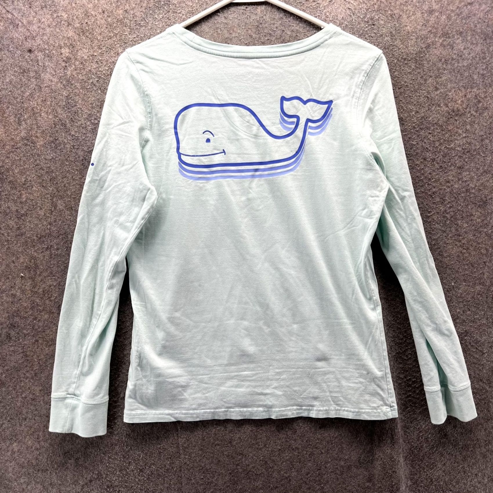 Vineyard Vines Vineyard Vines Shirt Womens Medium Green Long Sleeve Whale Graphic Pocket Tee Size M / US 6-8 / IT 42-44 - 2 Thumbnail