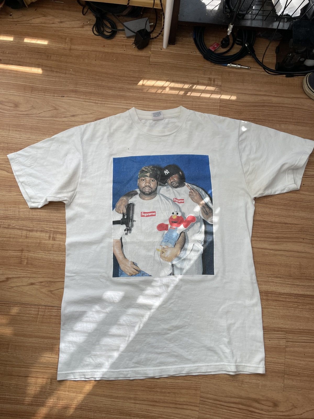 image of Raekwon X Supreme Photo Tee in White, Men's (Size Large)