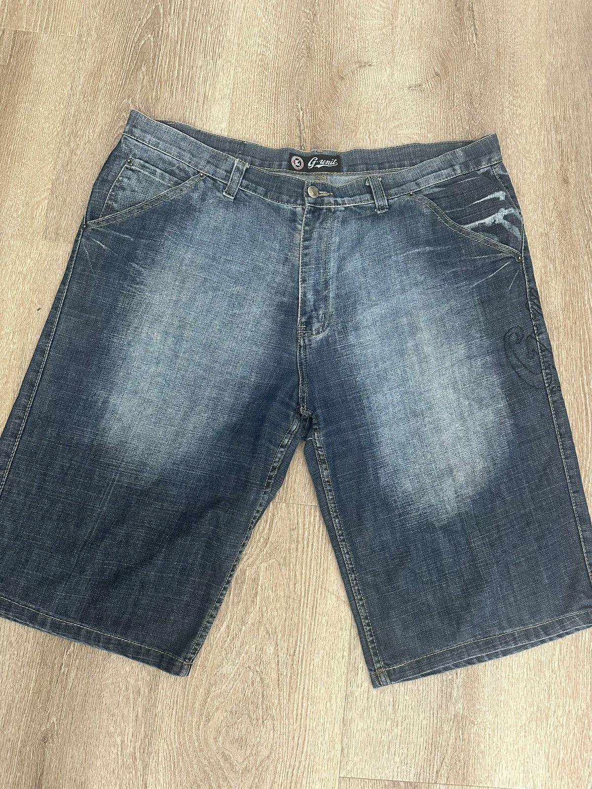 G-Unit G-Unit blue denim jort vintage wash Size US 40 / EU 56 - 1 Thumbnail