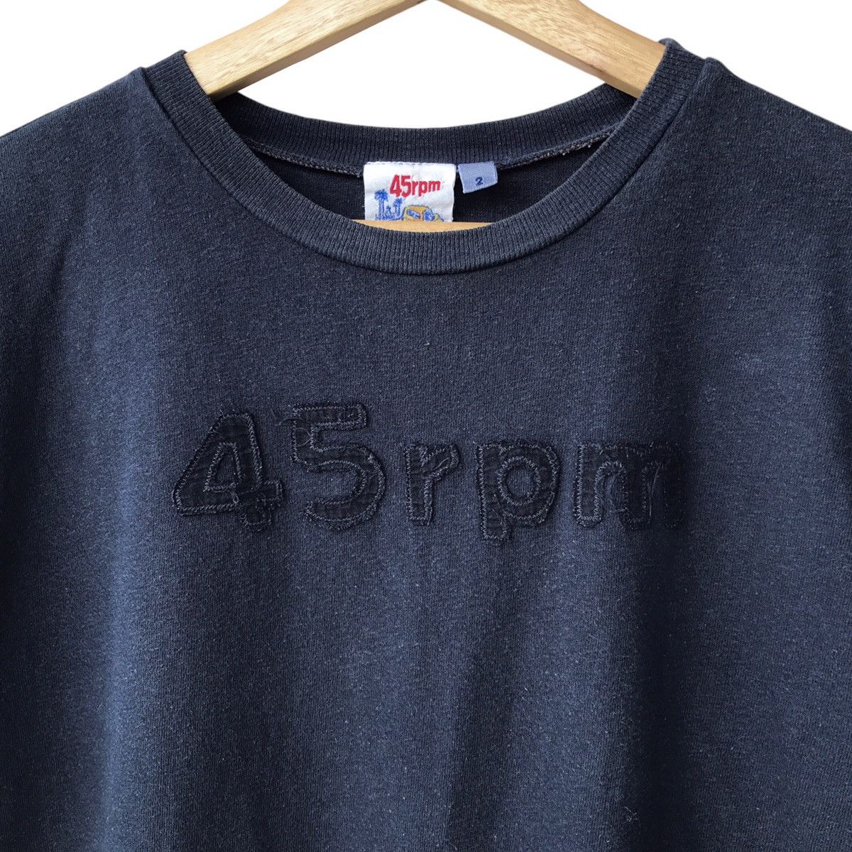 45rpm × Indigo × Kapital 45rpm Japan Deep Indigo Dyed Logo Spellout Tee Size US M / EU 48-50 / 2 - 3 Thumbnail