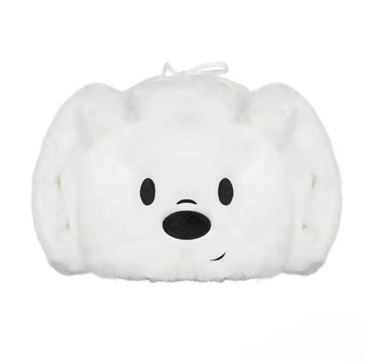 Japanese Brand Y2K Cartoon Bare Bear White Ushanka Autumn Winter Warm Hat Size ONE SIZE - 2 Thumbnail