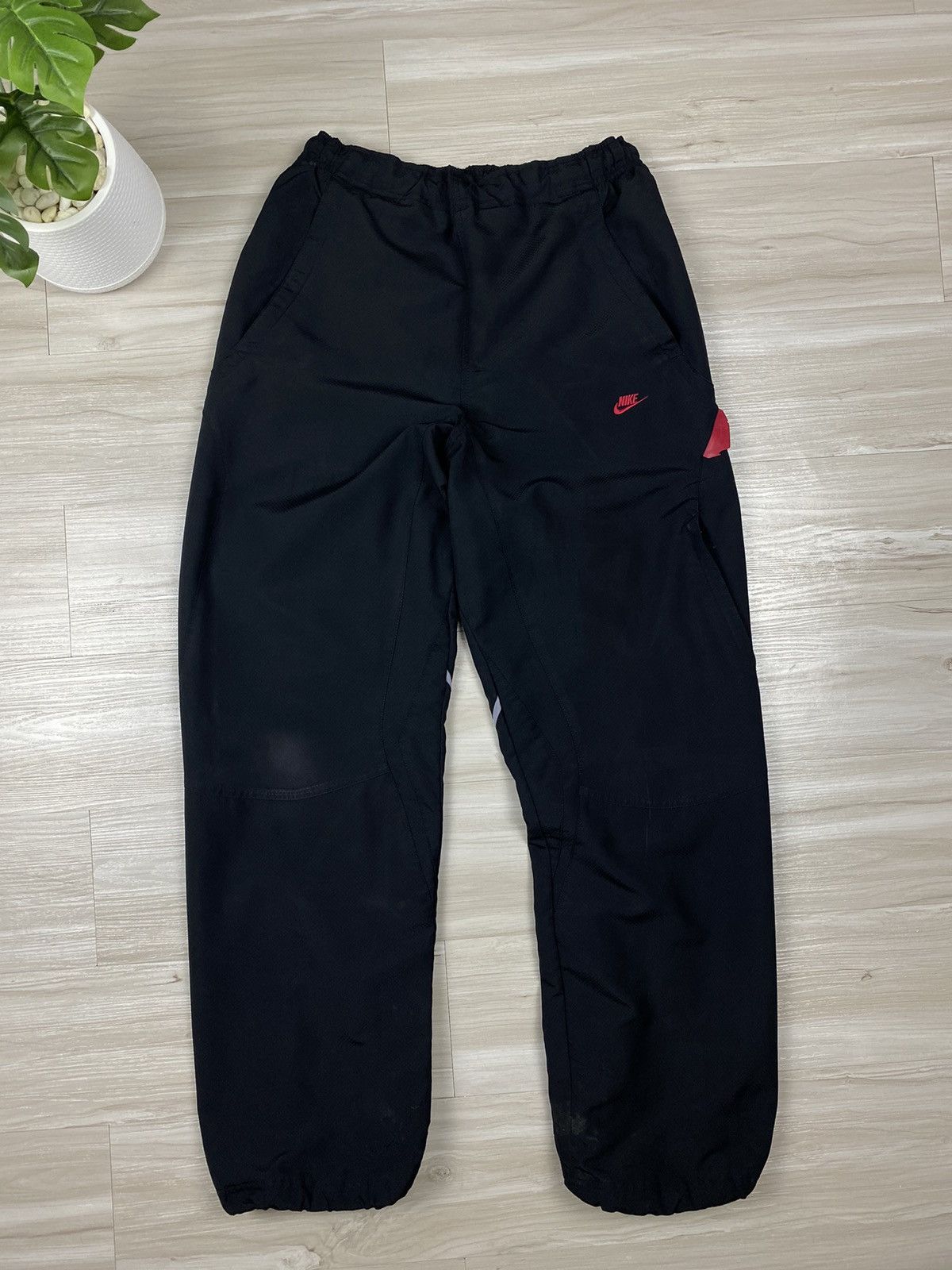 Nike × Vintage Nike Air swoosh Nylon Track Pants Drill Vintage Size US 32 / EU 48 - 3 Thumbnail