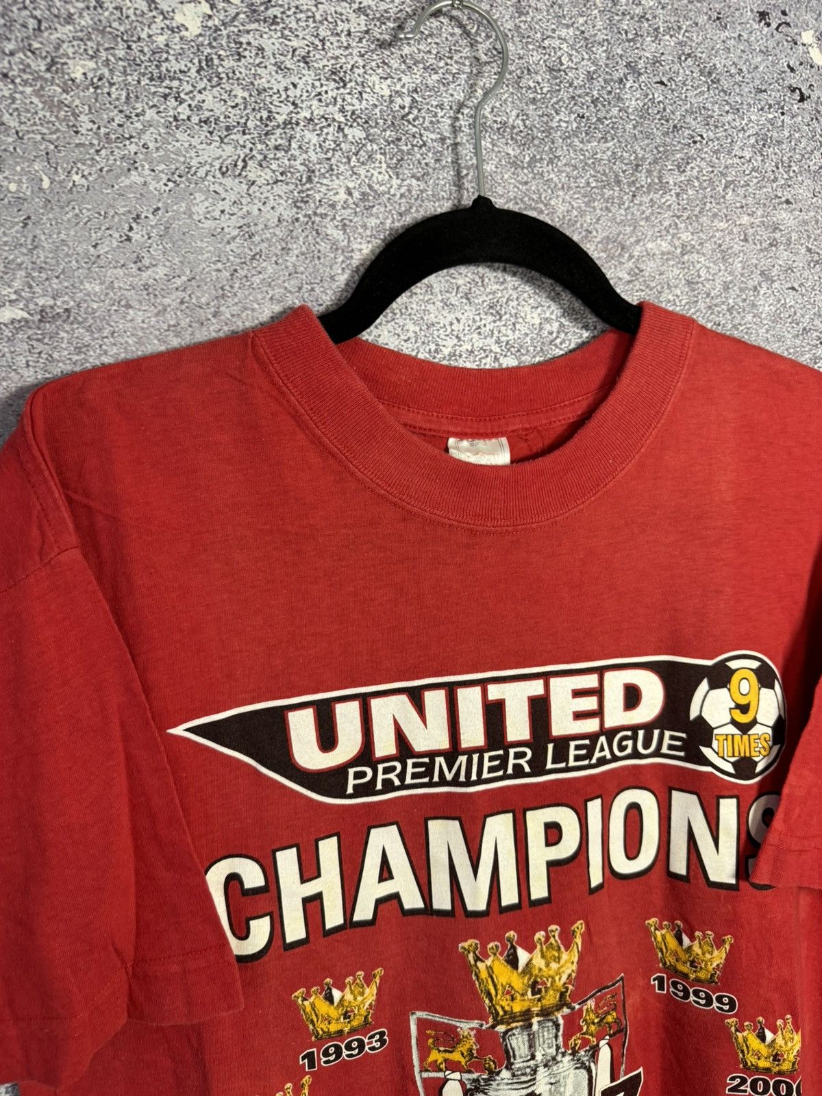 Vintage Vintage Manchester United Champions 2007 Red Tee Merchandise Size US S / EU 44-46 / 1 - 6 Thumbnail