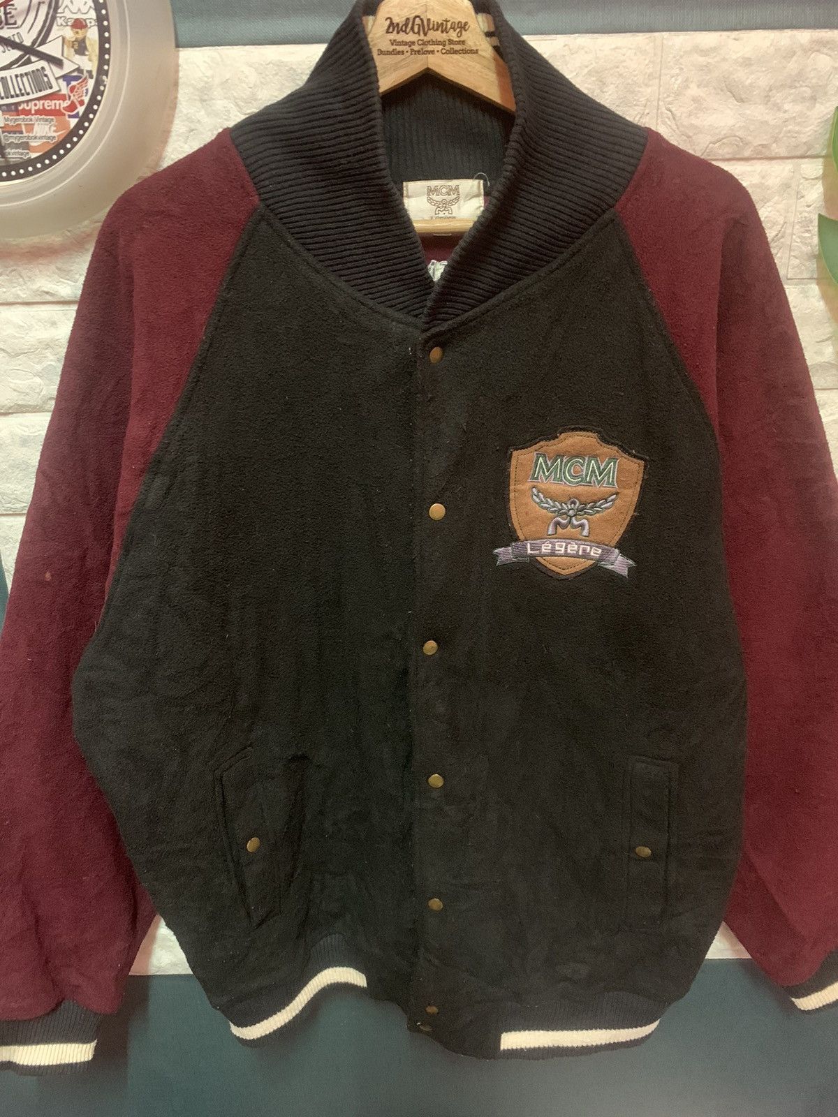 MCM × Vintage Varsity Jacket MCM Size US XL / EU 56 / 4 - 3 Thumbnail