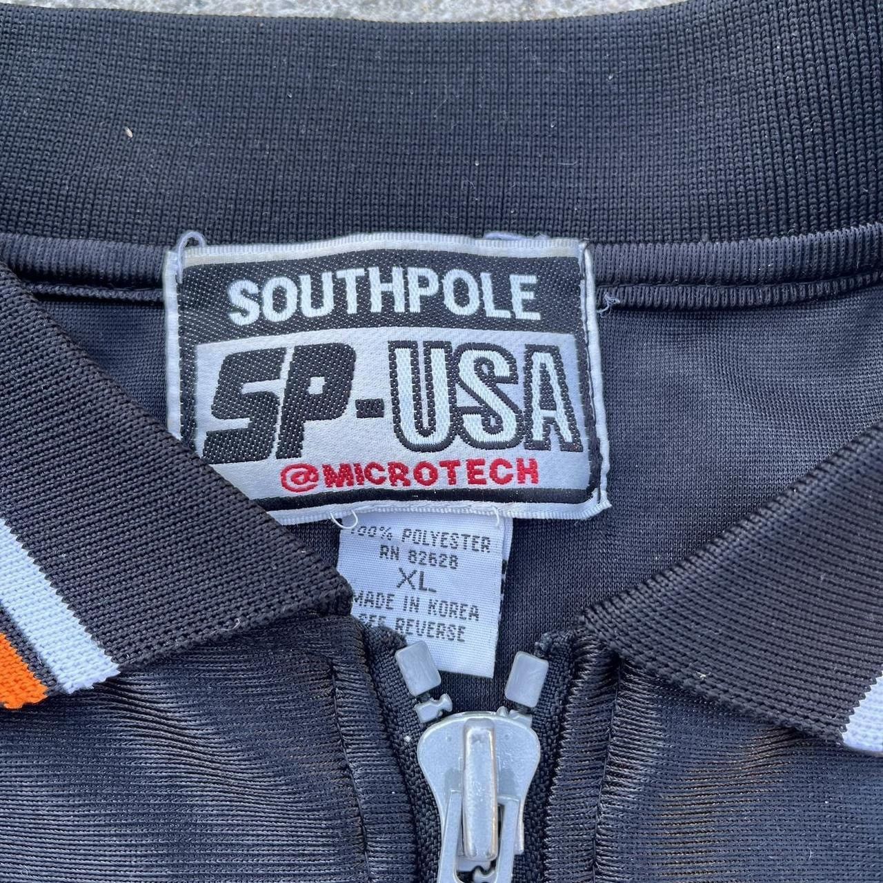 Southpole × Vintage Vintage 90s 2000s black & orange South Pole microtech polo Size US XL / EU 56 / 4 - 5 Thumbnail