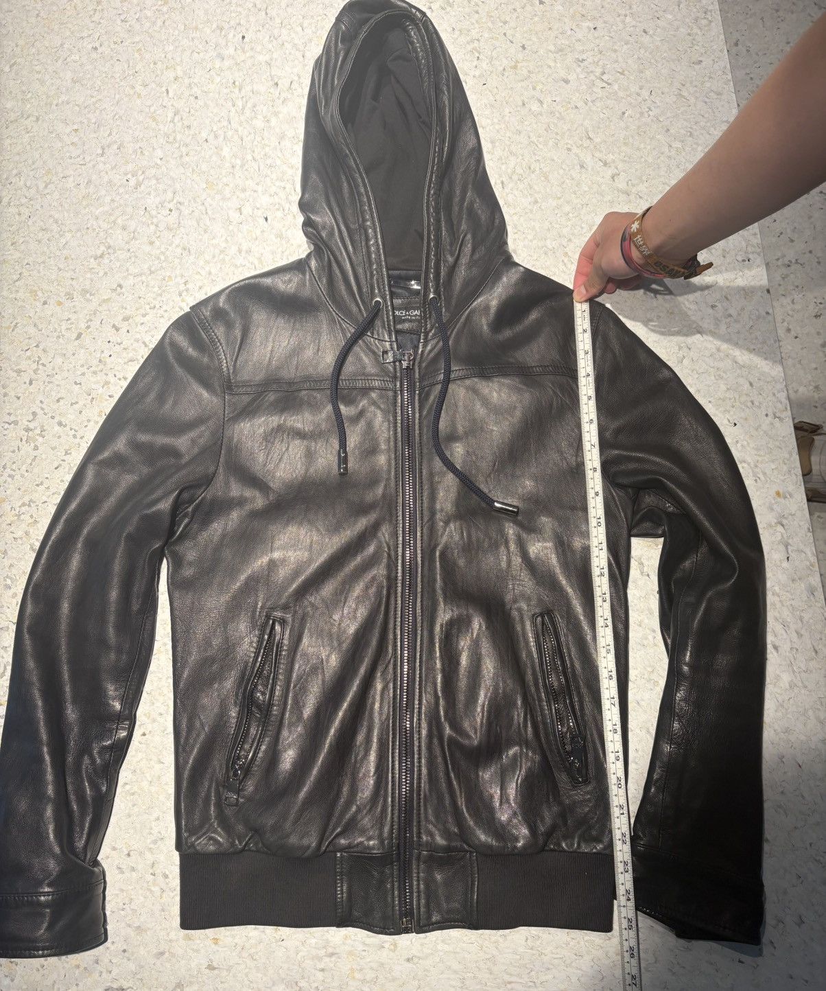 Dolce & Gabbana ARCHIVE FW2007 Lambskin Leather Hoodie Jacket (J Belletti) Size US M / EU 48-50 / 2 - 9 Thumbnail