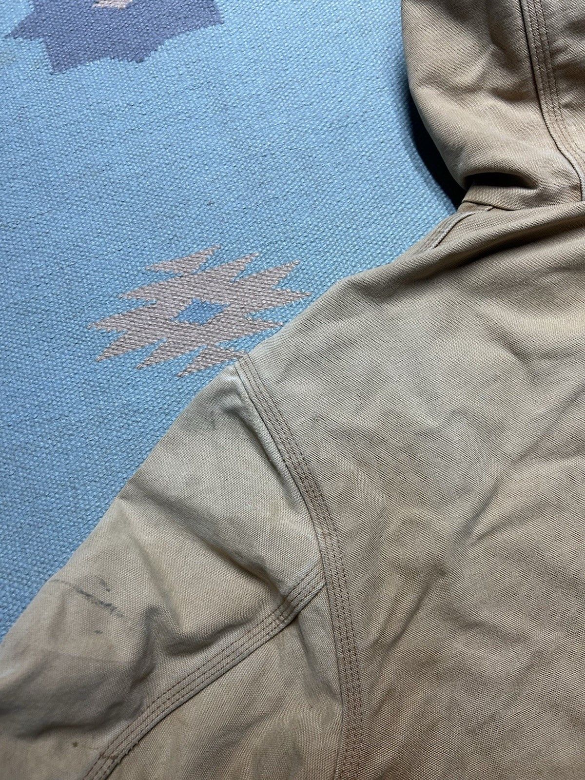 Vintage Vtg Carhartt hooded work jacket j130 j140 distressed fade XL Size US XL / EU 56 / 4 - 11 Thumbnail