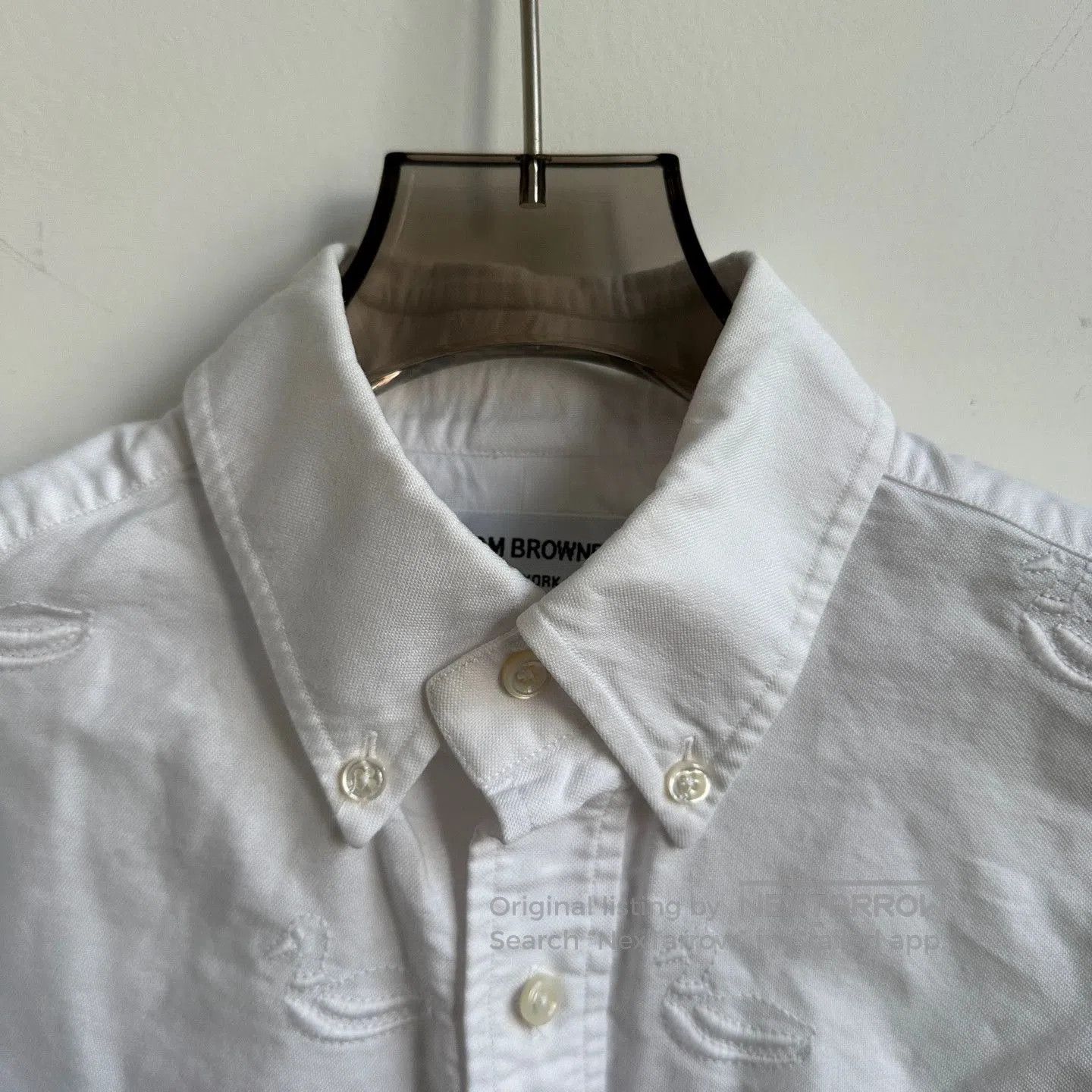 Thom Browne Thom Browne White Embroidered Shirt Jacket. Size US M / EU 48-50 / 2 - 3 Thumbnail