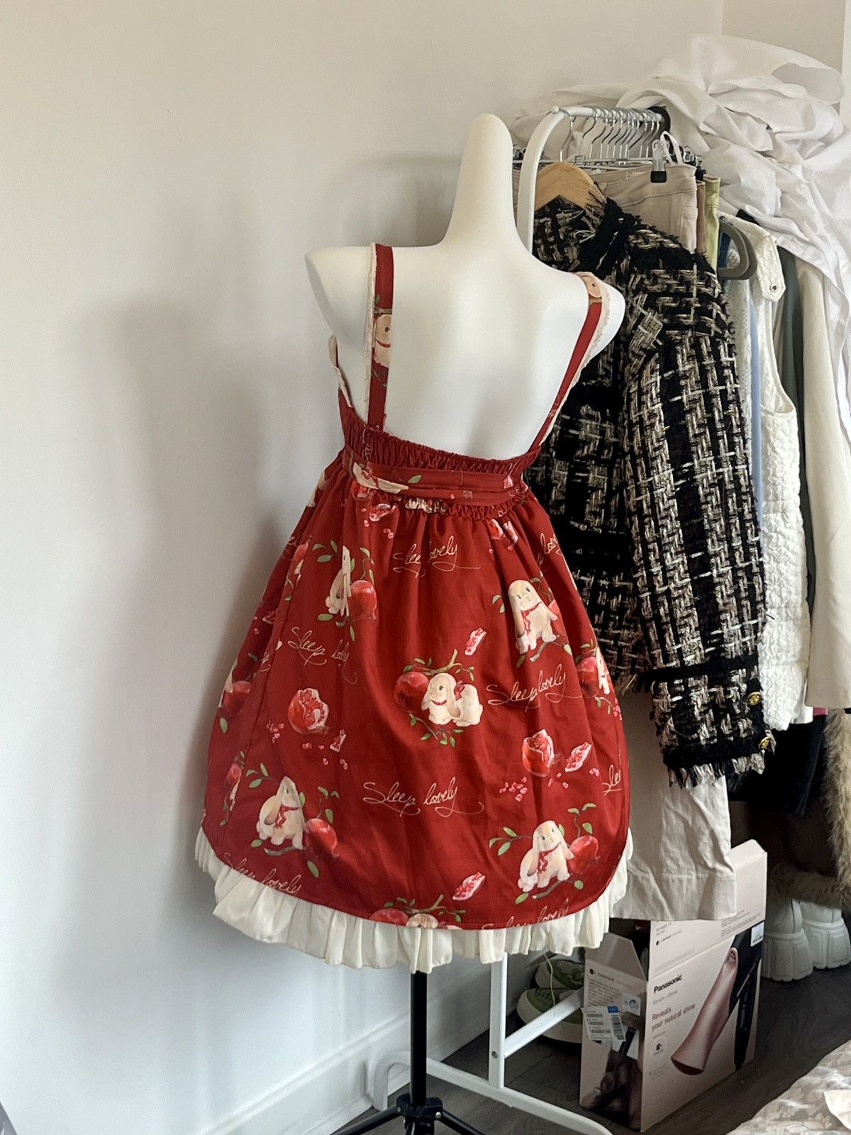 Other Red rabbit pomegranate dress,Lolita dress, dollette dress Size S / US 4 / IT 40 - 2 Thumbnail