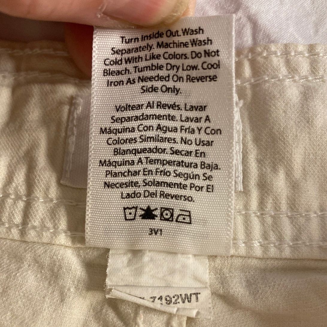 Other Casual Summer Utility Cargo Shorts White Time and Tru 6 Size 28" / US 6 / IT 42 - 4 Thumbnail