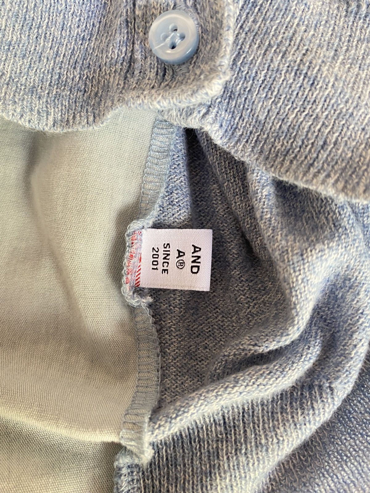 Japanese Brand 1% Percent Layered Light Blue Cardigan Size XS / US 0-2 / IT 36-38 - 5 Thumbnail