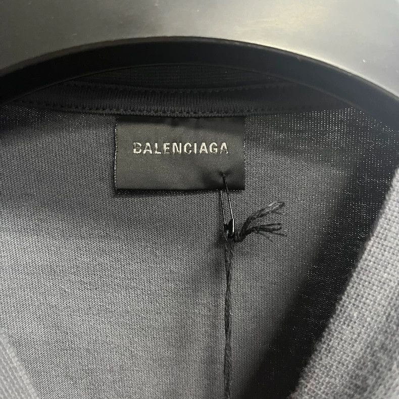Balenciaga Balenciaga Black Label Black Grey Embroidered Cola Pattern Size US L / EU 52-54 / 3 - 2 Thumbnail