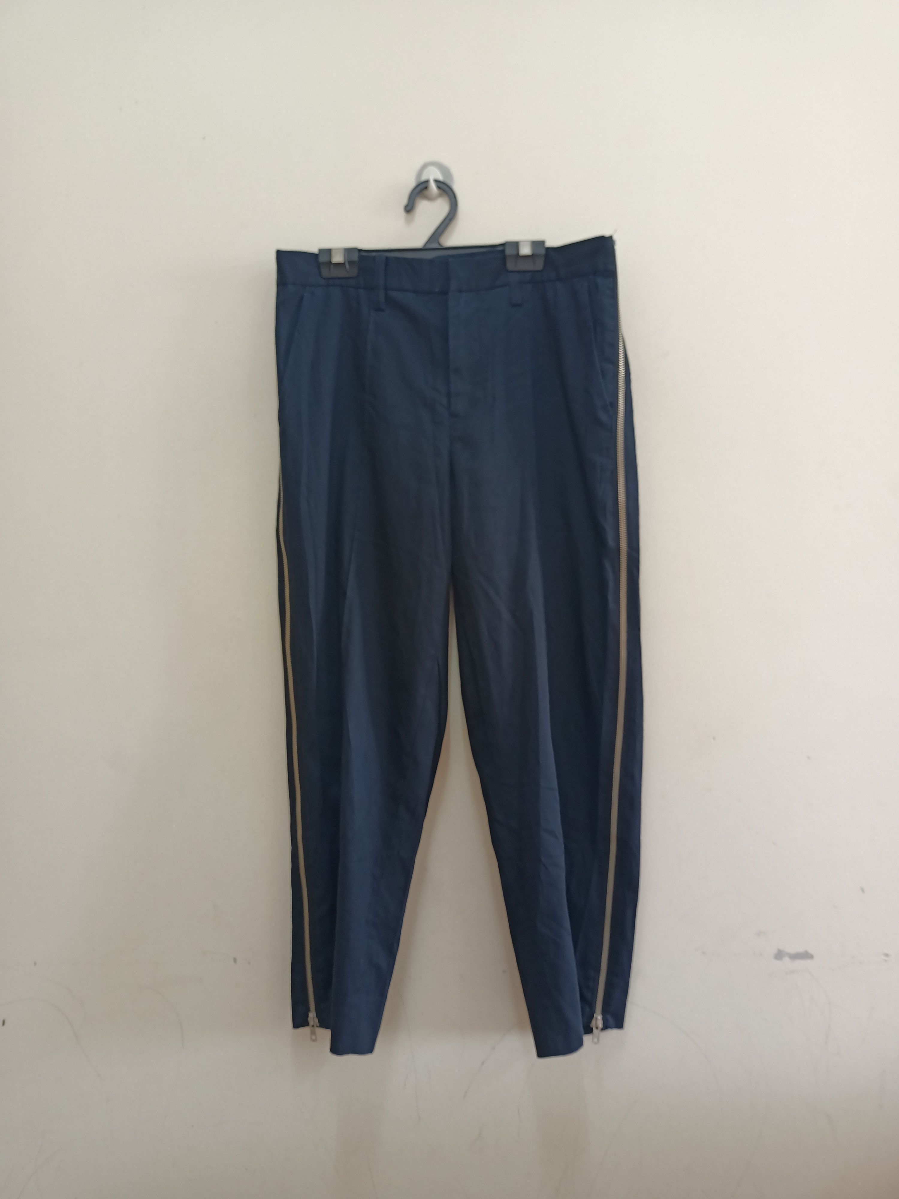 image of Hare Japan Side Zipper Pants in Dark Blue, Men's (Size 31)