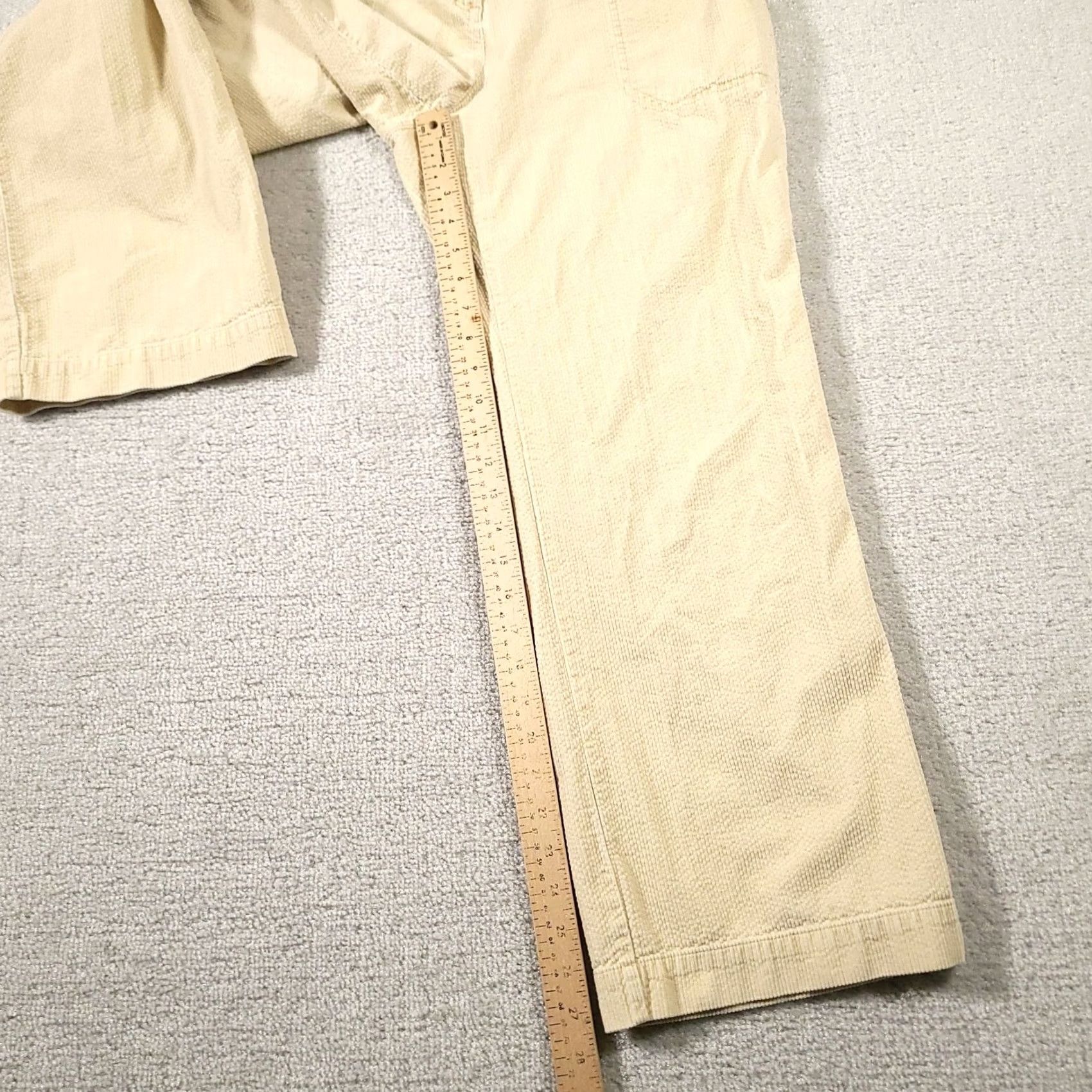 J. Jill J Jill Corduroy Pants Women's 10P Beige Straight Leg Button Flap Pockets Pants Regular Size 32" / US 10 / IT 46 - 5 Thumbnail