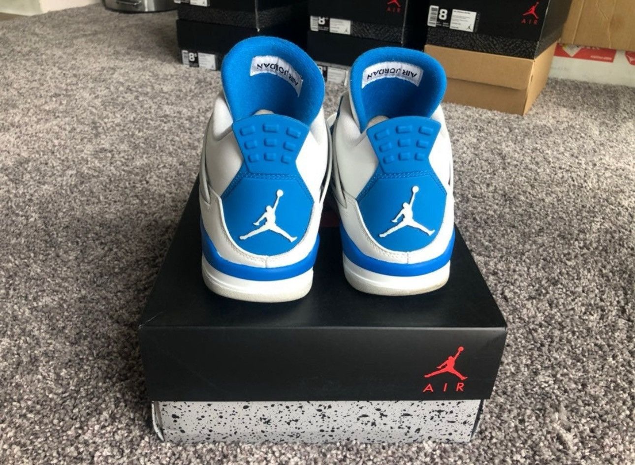 Nike Nike Air Jordan Retro 4 Military Blue Size US 8.5 / EU 41-42 - 4 Thumbnail