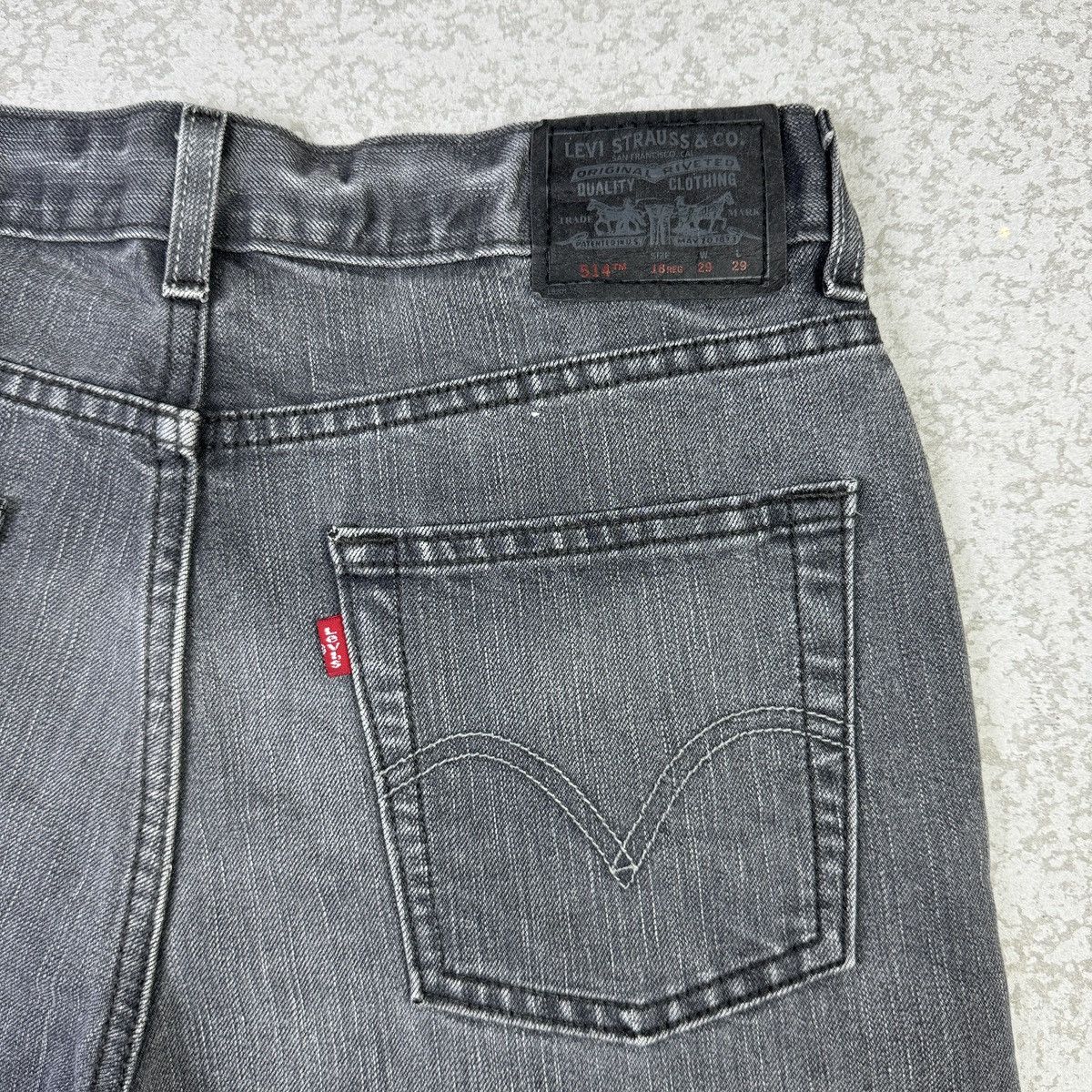 Levi's Levis 514 Washed Black Slim Straight Jean Size US 30 / EU 46 - 10 Thumbnail