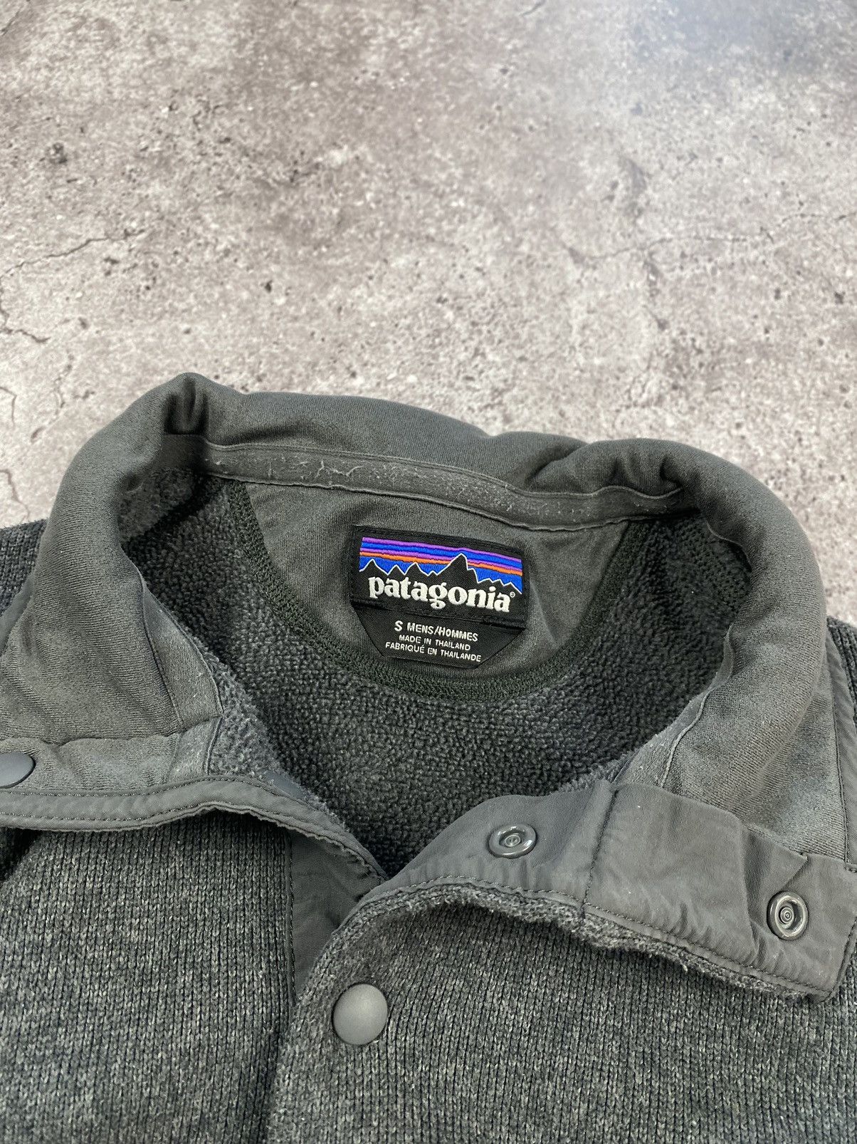 Patagonia × Vintage Vintage Patagonia fleece synchilla grey colour snap T Size US S / EU 44-46 / 1 - 3 Thumbnail