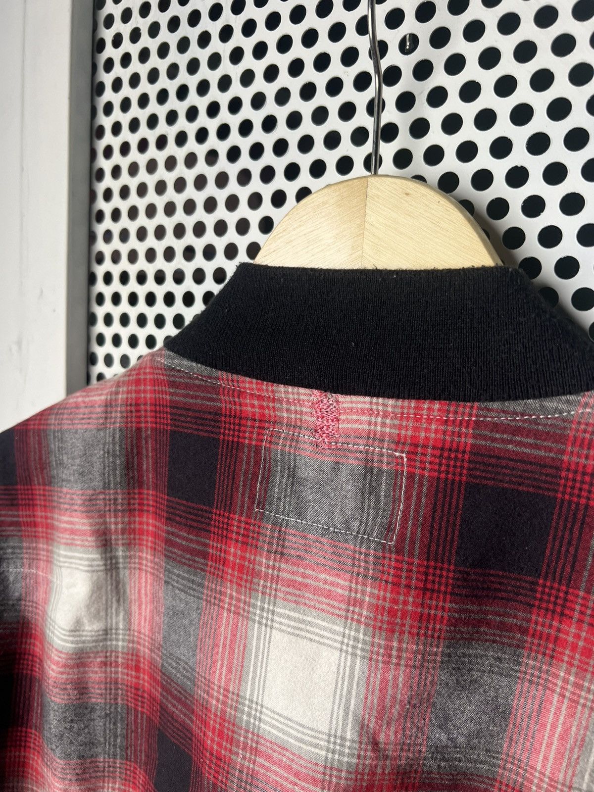 Number (N)ine Number (N)ine Takahiro Miyashita Shadow Plaid Bomber Jacket Size US M / EU 48-50 / 2 - 10 Thumbnail