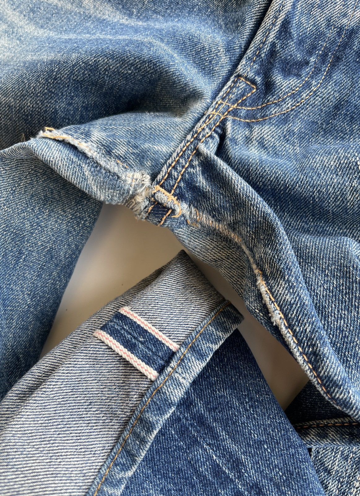The Real McCoy's Joe McCOY Patchwork Selvedge Denim Size US 32 / EU 48 - 18 Thumbnail