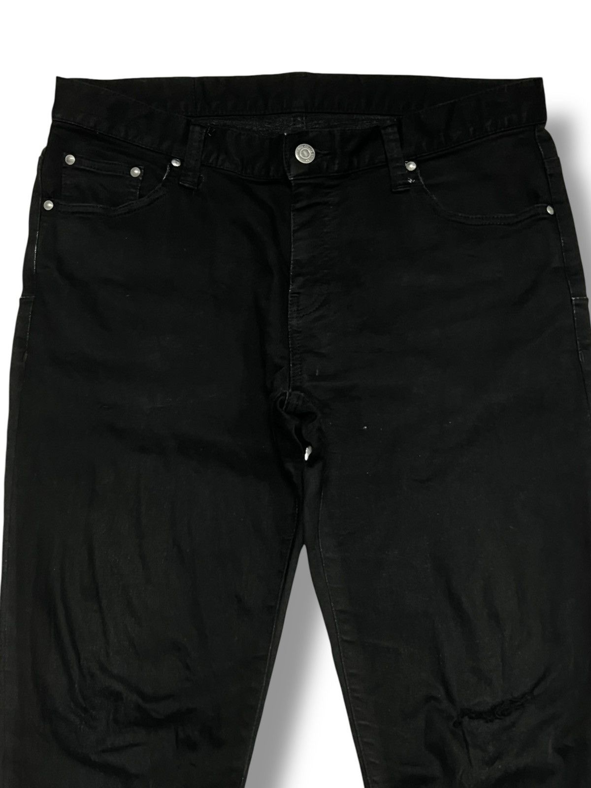 Tornado Mart Tornado mart Vintage Japan - Stretch, Skinny Black Jeans Size US 33 - 4 Thumbnail