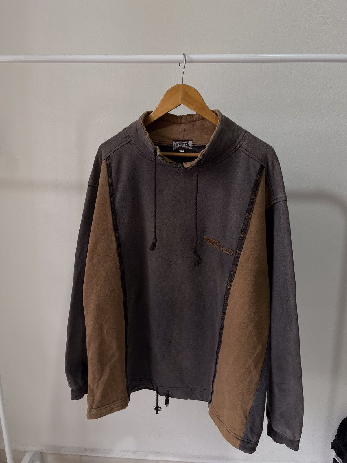 Quiksilver × Vintage 80s Quiksilver Faded Sweatshirt Size US XL / EU 56 / 4 - 6 Thumbnail