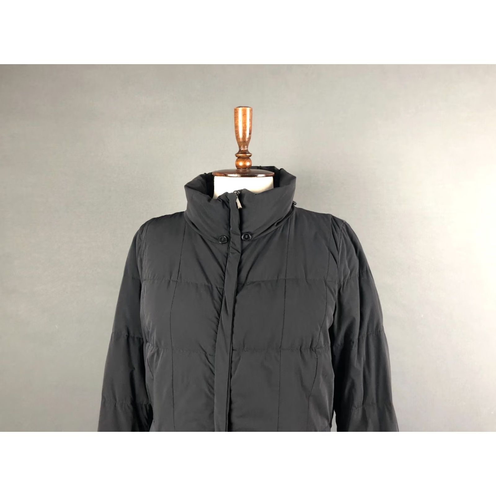 Vintage Weekend Max Mara Arctic Coat Women's Size 12 Black Polyamide Hooded Full Zip Size XL / US 12-14 / IT 48-50 - 5 Thumbnail