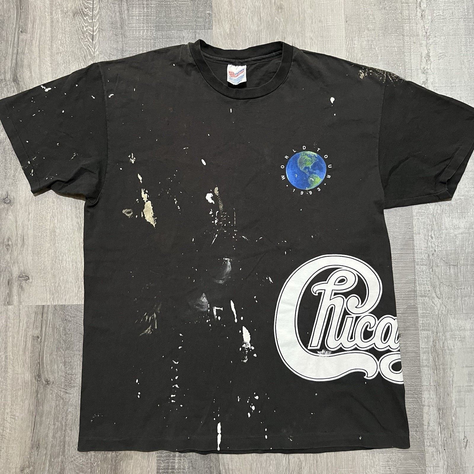 Hanes VTG Chicago World Tour 1993 Single Stitch 90s T Shirt XL Size US XL / EU 56 / 4 - 1 Thumbnail