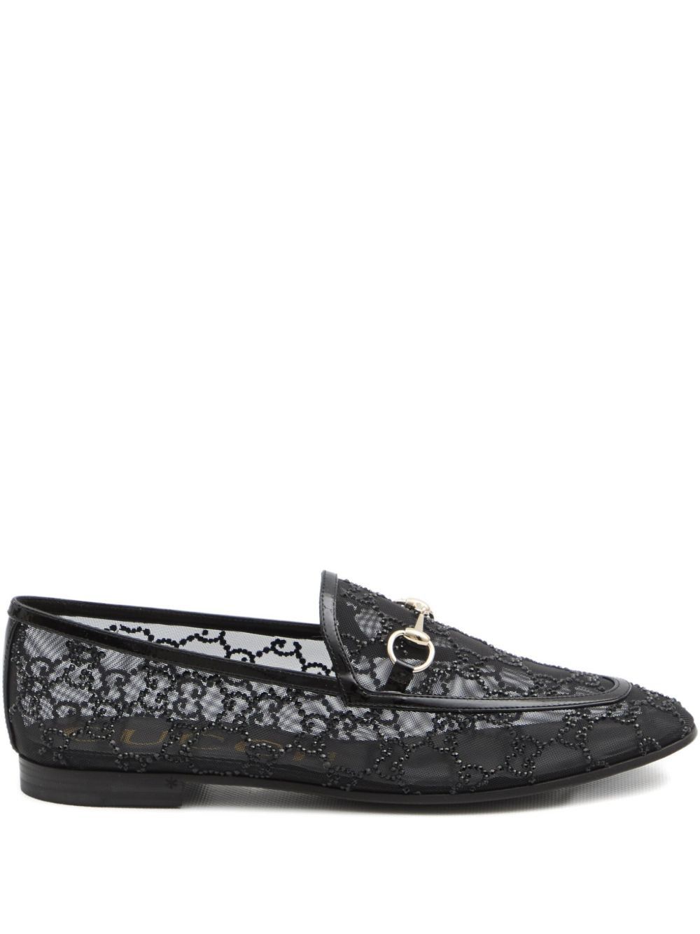 Gucci NEW JORDAAN GG CRYSTAL LOAFERS Size US 7 / IT 37 - 1 Thumbnail