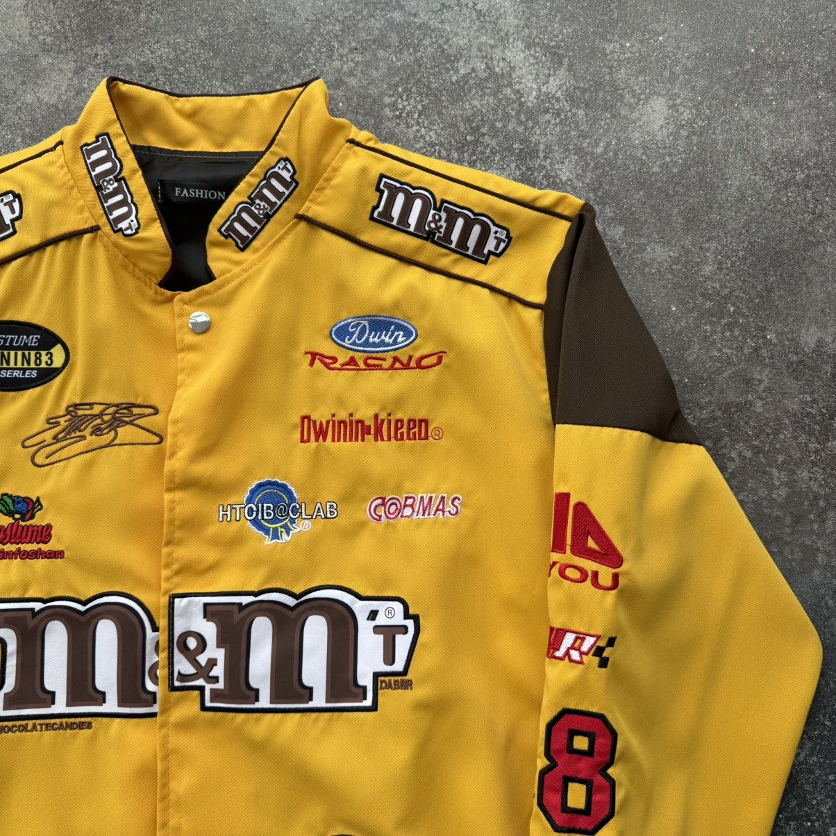 Vintage M&M Multi Logo Y2K Racing Light Bomber Jacket Size XL / US 12-14 / IT 48-50 - 5 Thumbnail