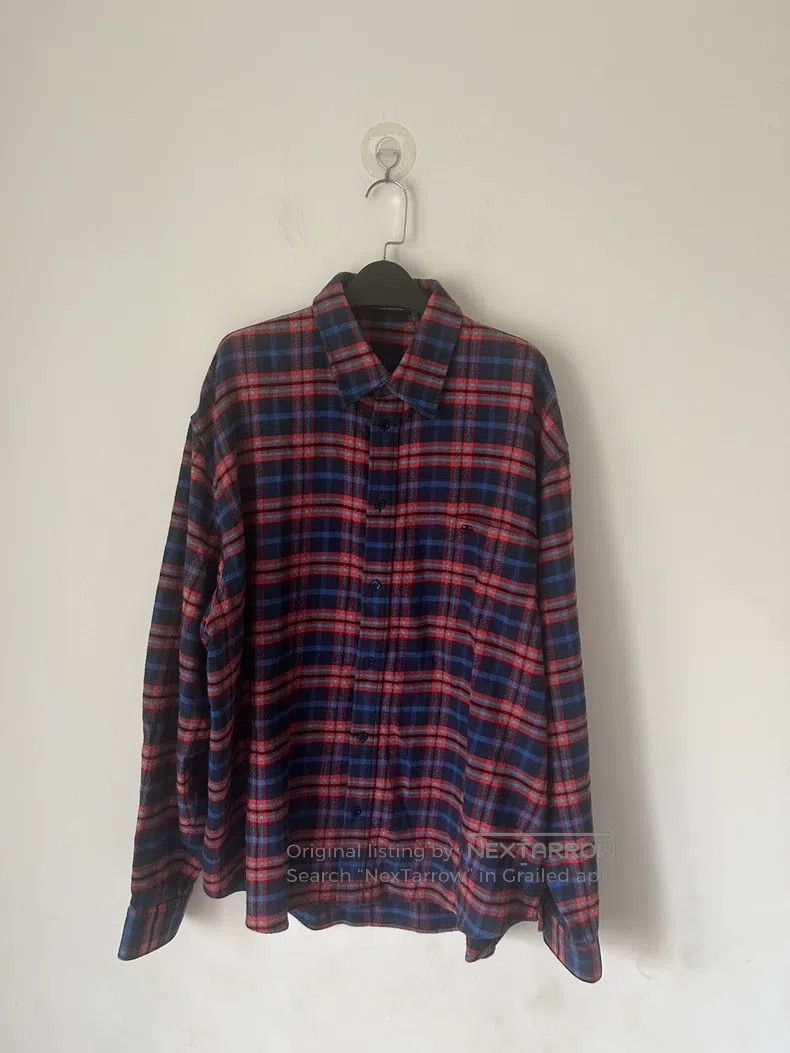 Balenciaga Balenciaga Gingham Lock Shirt Size US S / EU 44-46 / 1 - 1 Thumbnail