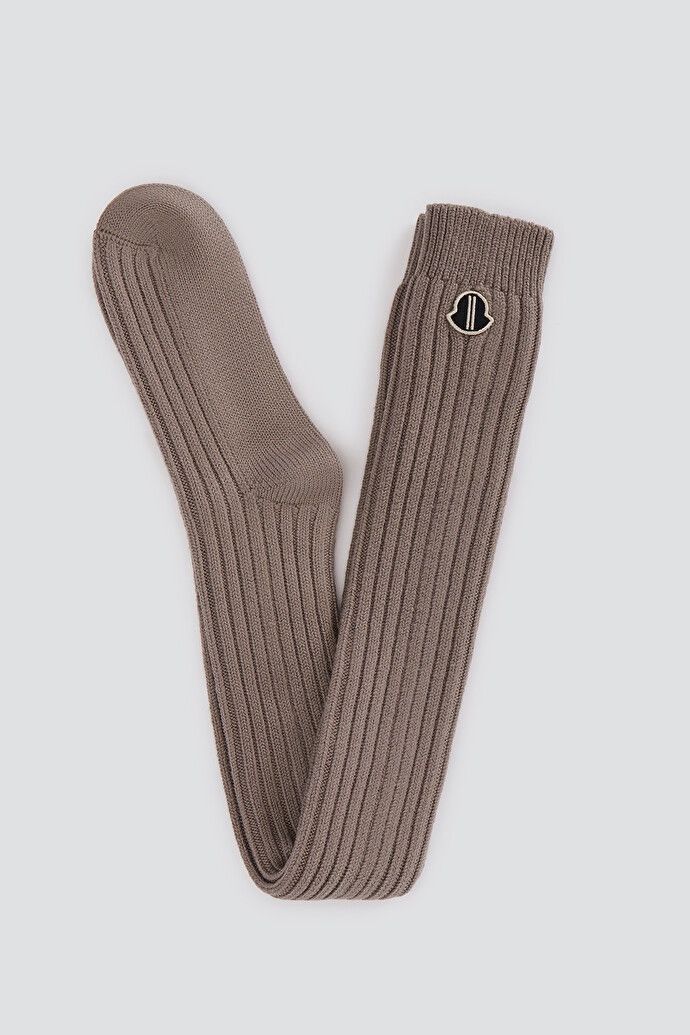 Moncler × Rick Owens MONCLER + RICK OWENS Thigh High Stocking in Dust Size ONE SIZE - 5 Thumbnail