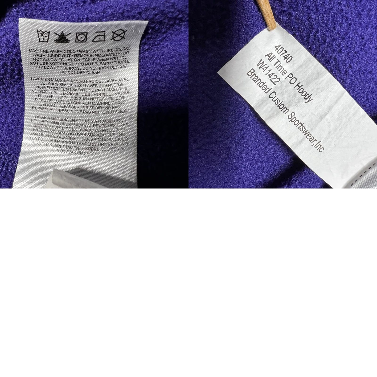 Nike Nike Dri-Fit Women's Hoodie Long Sleeve Pullover 2-Tone GCU Antelopes Purple EUC Small Size S / US 4 / IT 40 - 9 Thumbnail