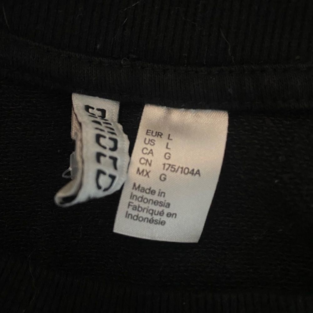 Divided H&M Divided Black Crewneck Sweatshirt Size L Long Sleeve Pul Size L / US 10 / IT 46 - 5 Thumbnail