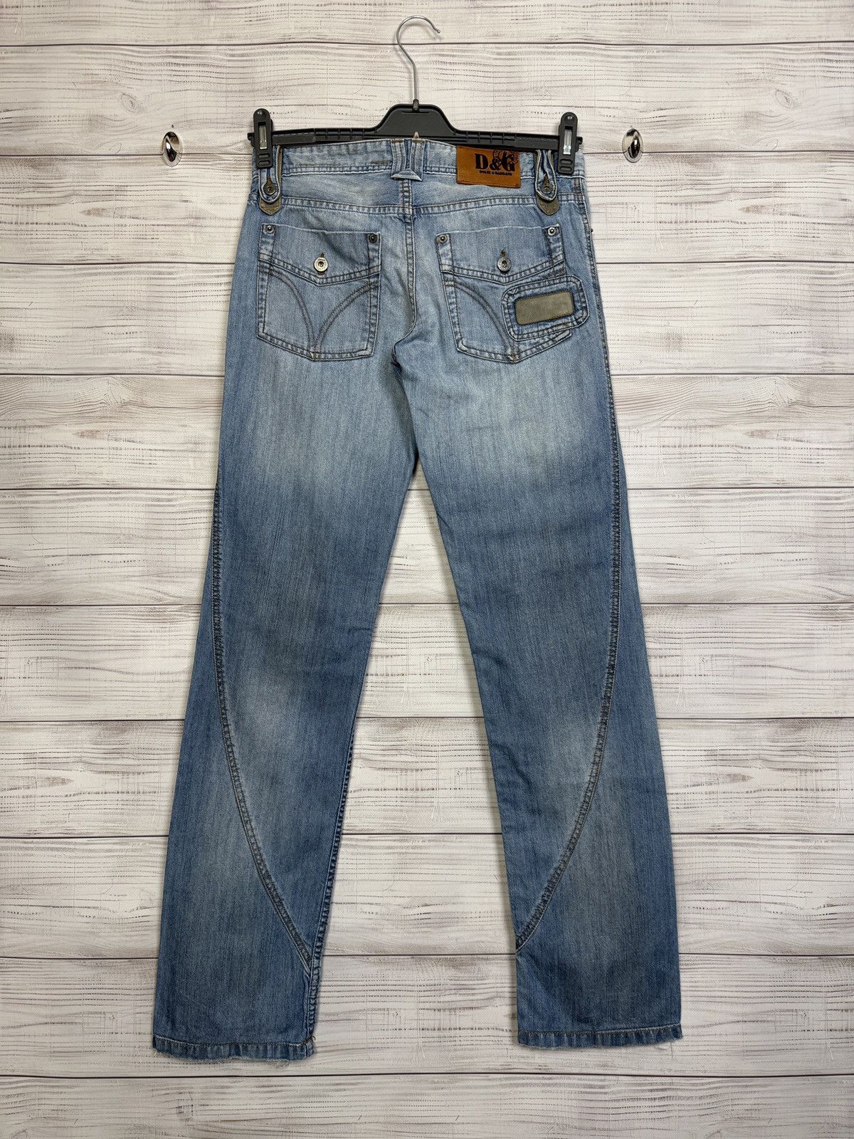 Dolce & Gabbana Vintage Dolce Gabbana Jeans Big Logo Washed Distressed Japan Size US 30 / EU 46 - 1 Thumbnail