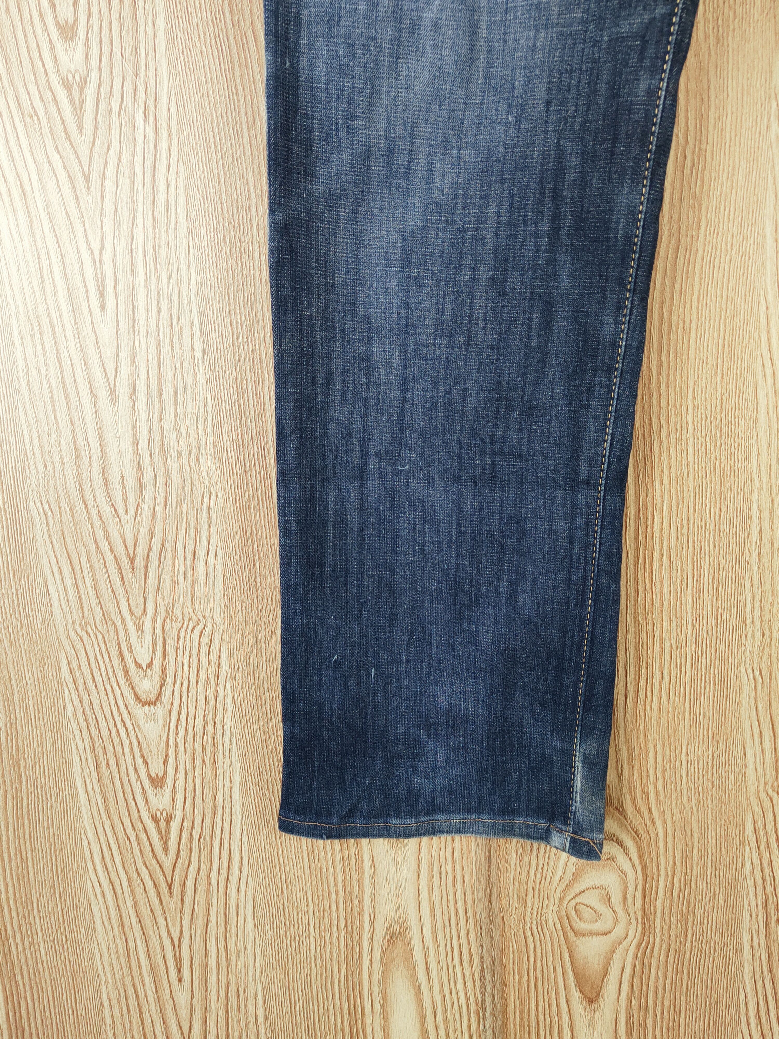 Edwin Edwin Dark Blue Faded Distressed Ripped Jeans #W610 Size US 34 / EU 50 - 4 Thumbnail