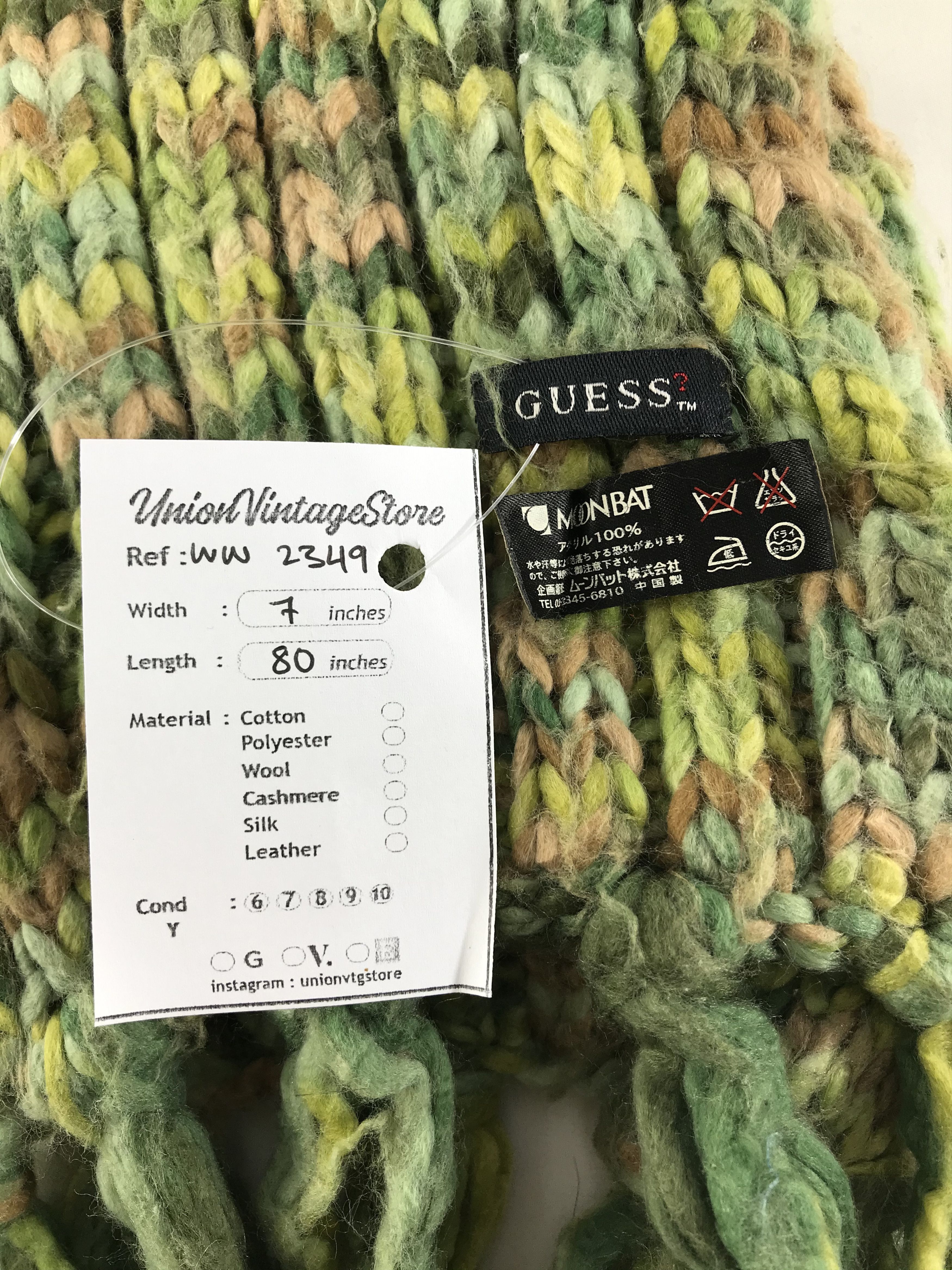 Guess × Vintage Guess Scarf / Muffler / Neckwear Size ONE SIZE - 4 Thumbnail