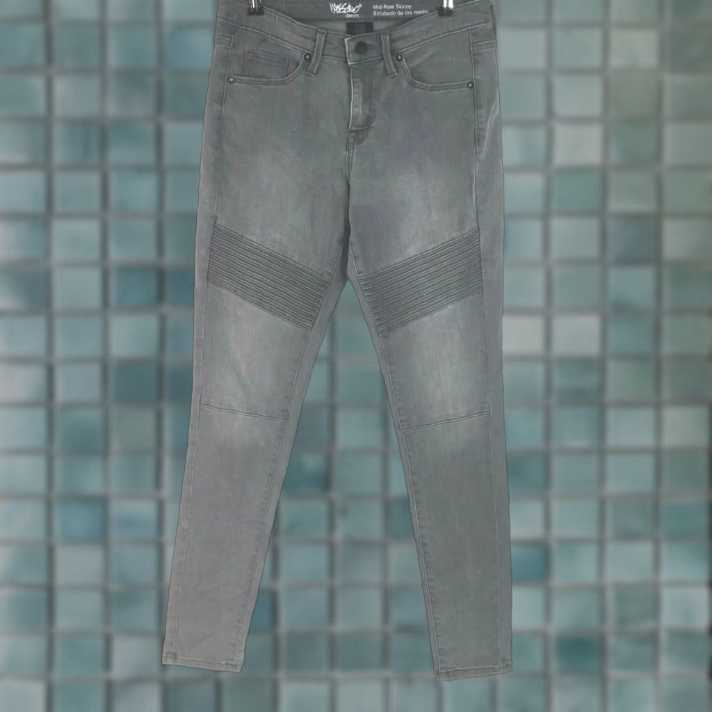 Mossimo Mossimo Womens Jeans Slim Skinny Mid Rise Dark Gray Regular Size 4 Size 27" / US 4 / IT 40 - 1 Thumbnail