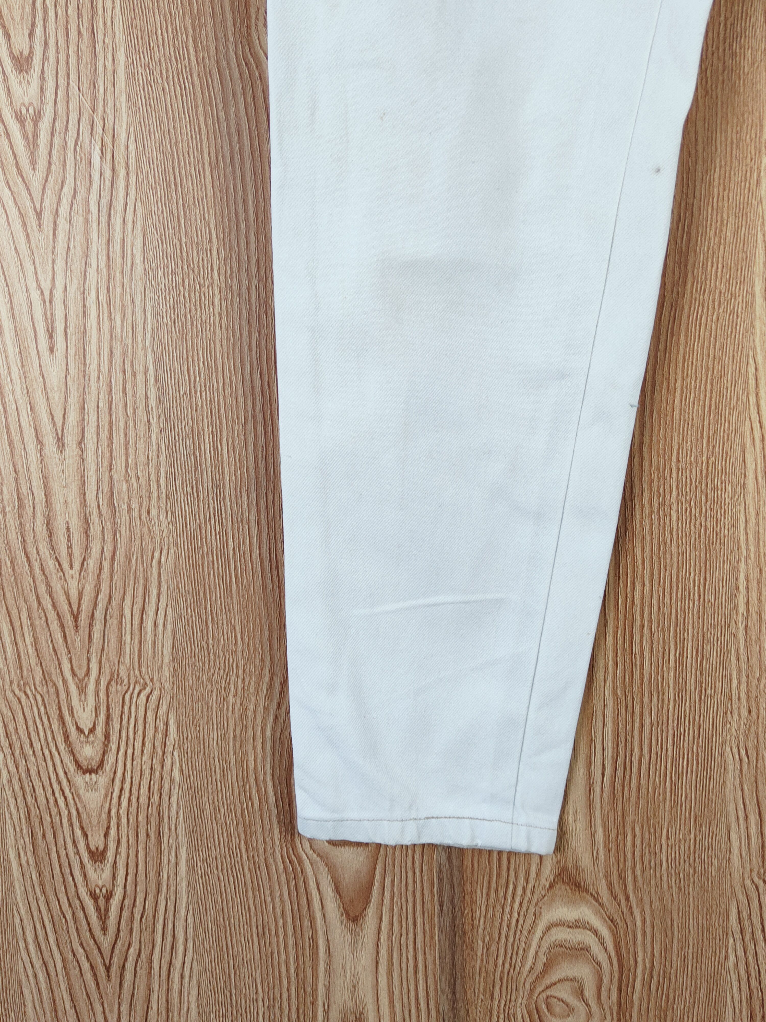 Japanese Brand Bobson Pro White vintage Distressed Ripped Jeans #W543 Size US 33 - 4 Thumbnail