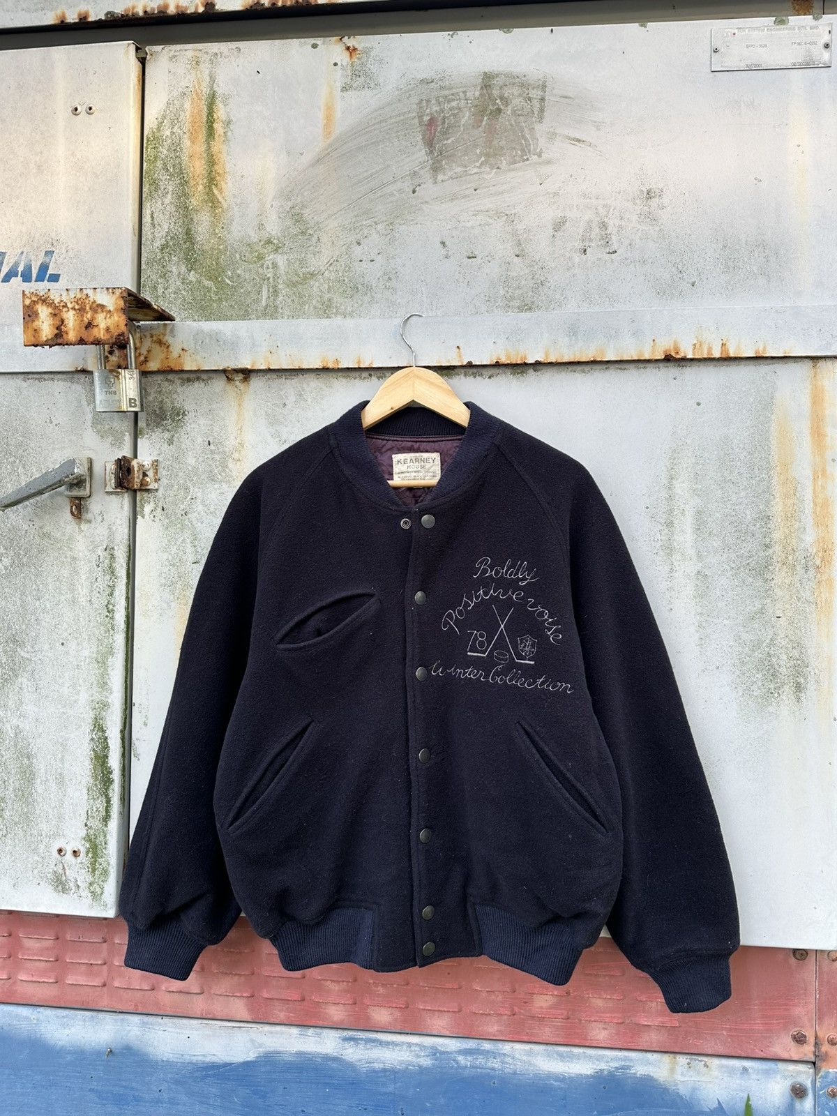 Vintage 👹Vintage Kearney House Wool Bomber Jacket Size US M / EU 48-50 / 2 - 1 Thumbnail