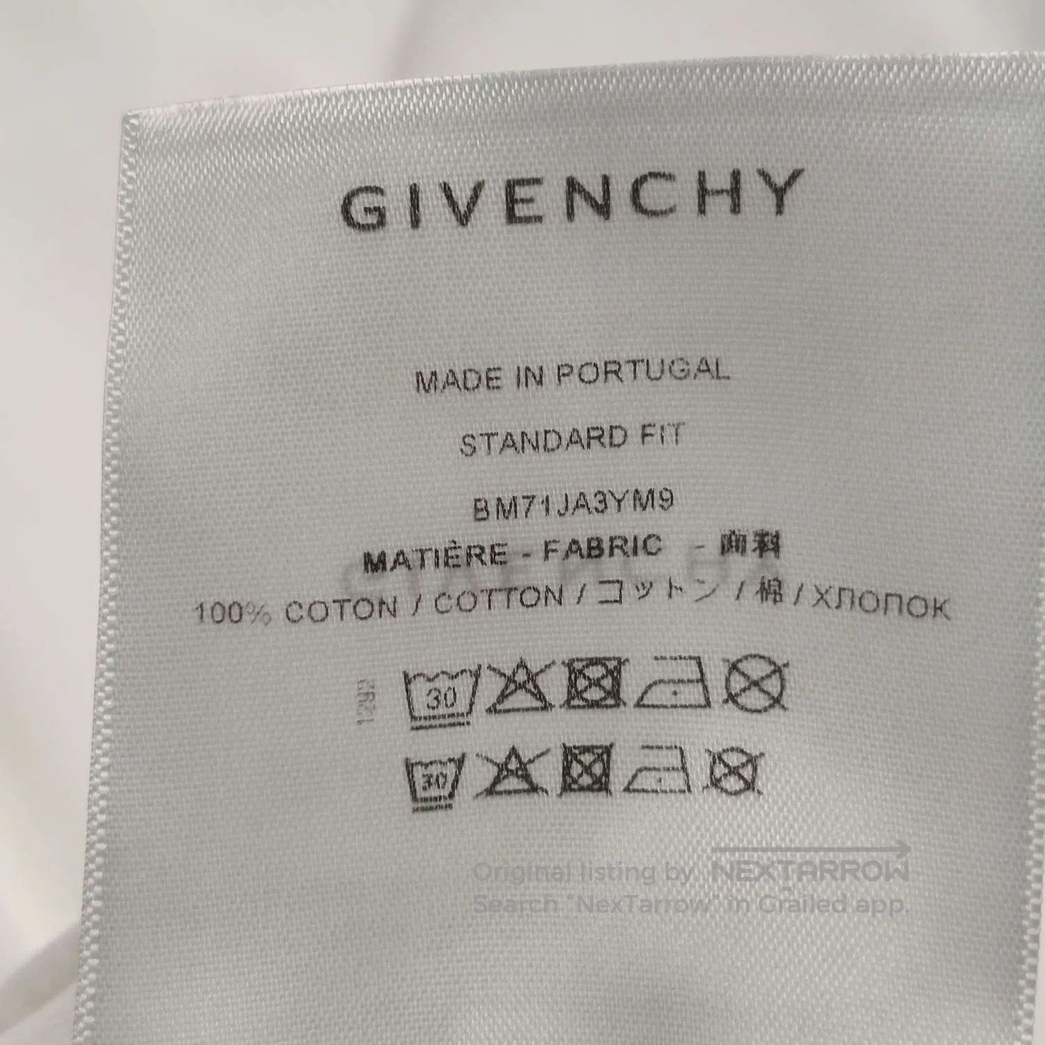 Givenchy Givenchy White Logo Crew Neck T. Size US XL / EU 56 / 4 - 9 Thumbnail