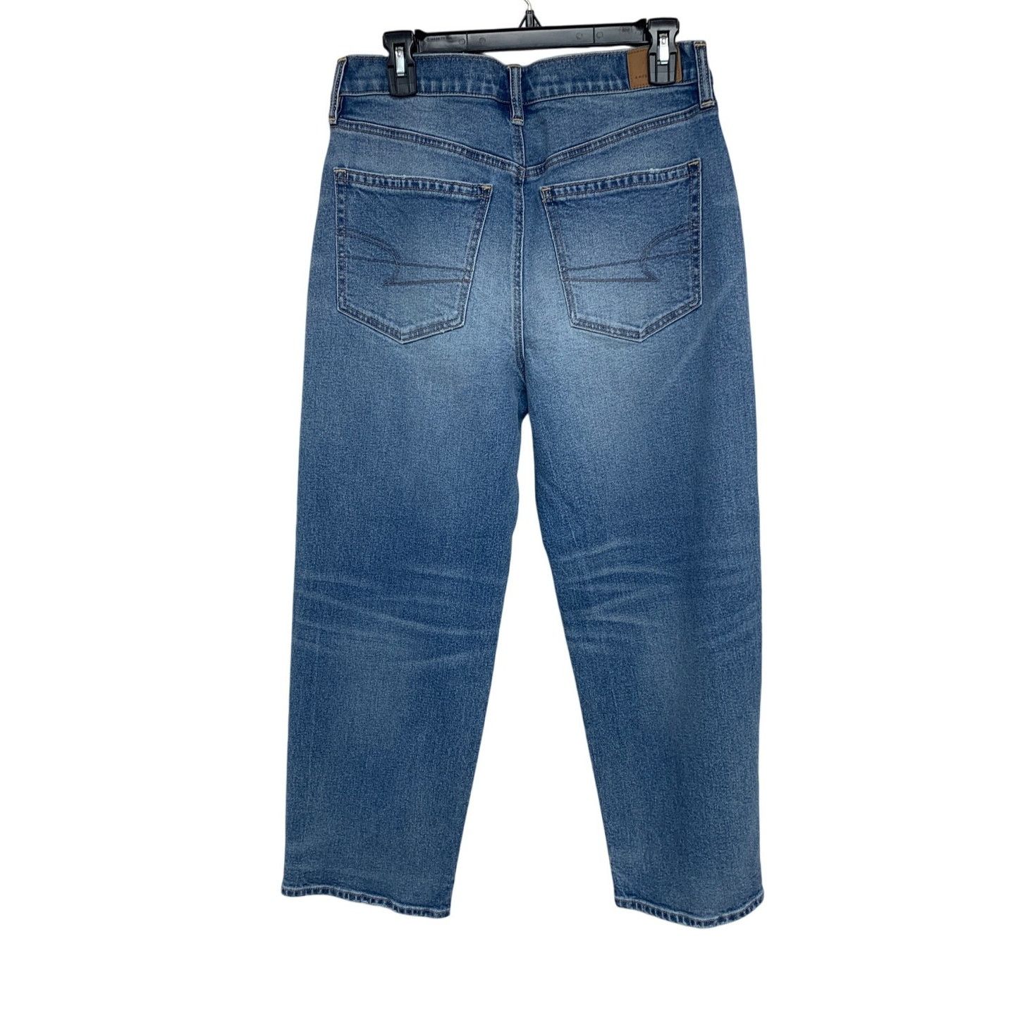 American Eagle Outfitters New American Eagle Womens Size 4 Straight Denim Blue Jeans Size 27" / US 4 / IT 40 - 3 Thumbnail