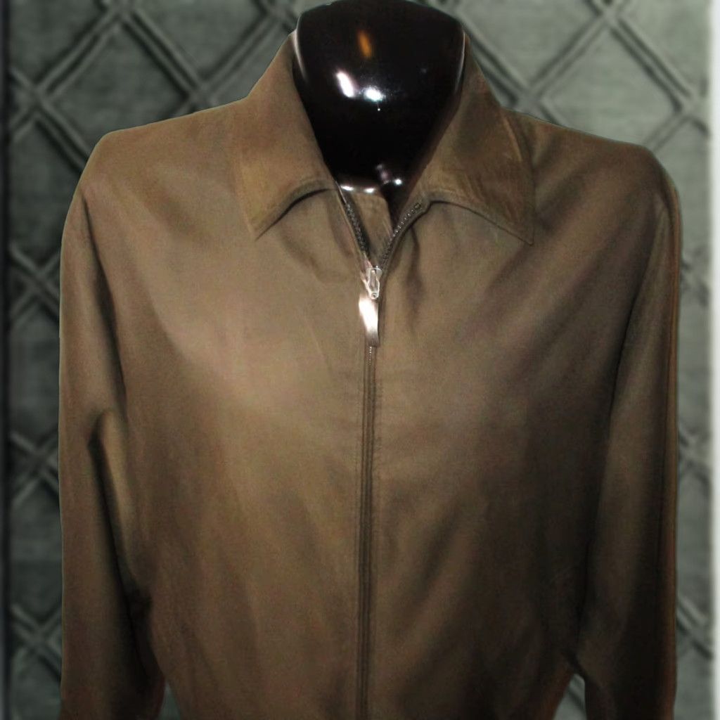 Vintage Crazy Horse Jacket Mens L Brown Full Zip Chino NWOT Size US L / EU 52-54 / 3 - 1 Thumbnail